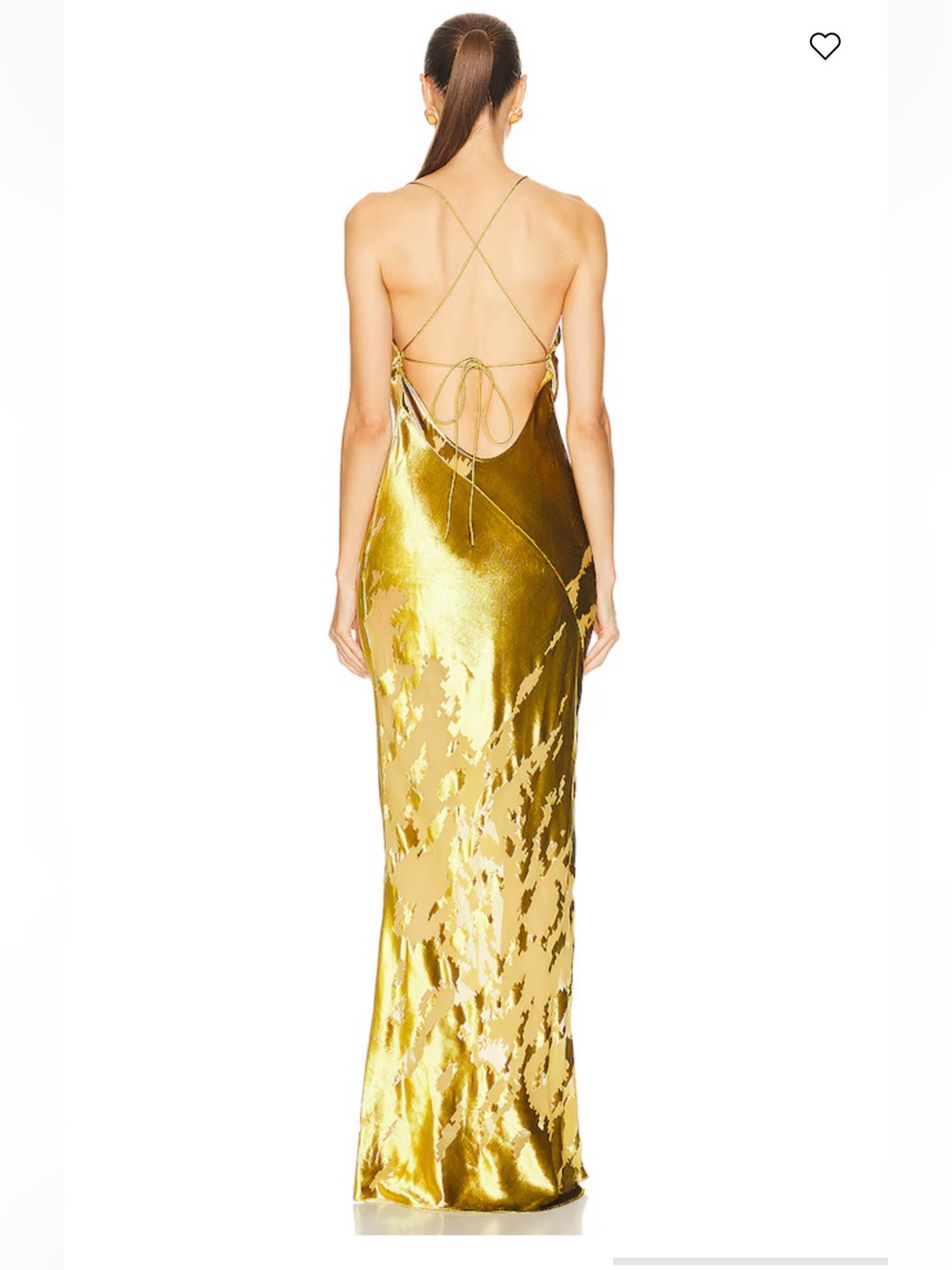 THE SEI Cowl Bias Gown Burnout Velvet Luxe Shimmer Maxi Dress 10 - Picture 3 of 9